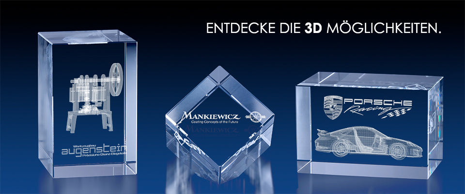 3D Glas Gravur
