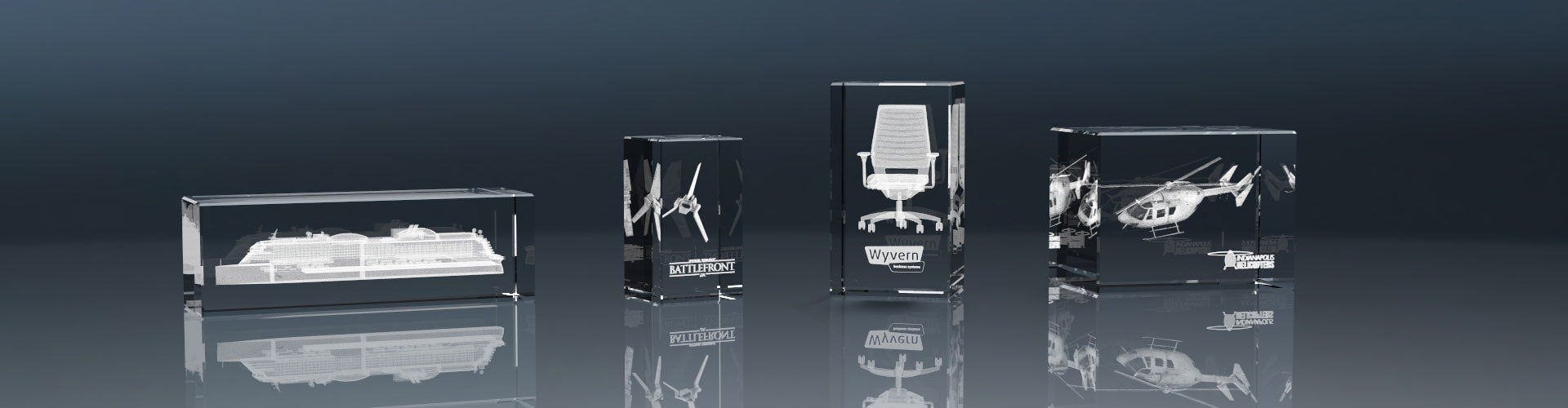 3D Lasergravur im Glas