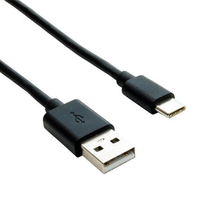 Black USB-C to USB-A cable for fast data transfer and charging