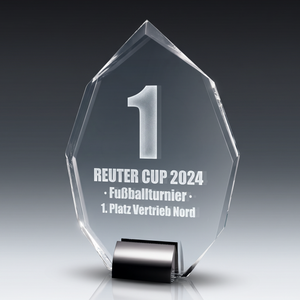 Trophy PEAK aus Kristallglas – personalisierbarer Award, Produktansicht 2