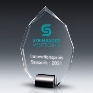 Trophy PEAK aus Kristallglas – personalisierbarer Award, Produktansicht 3