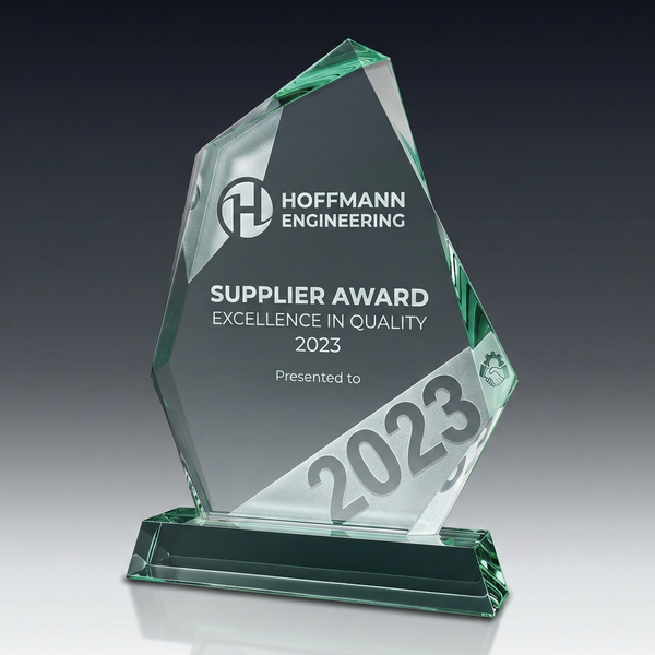 Trophy ROCK aus Kristallglas – personalisierbarer Award, Produktansicht 2