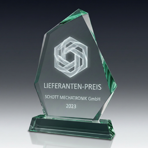 Trophy ROCK aus Kristallglas – personalisierbarer Award, Produktansicht 3