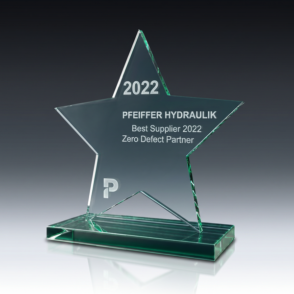 Trophy STARLETT aus Kristallglas – personalisierbarer Award, Produktansicht 3